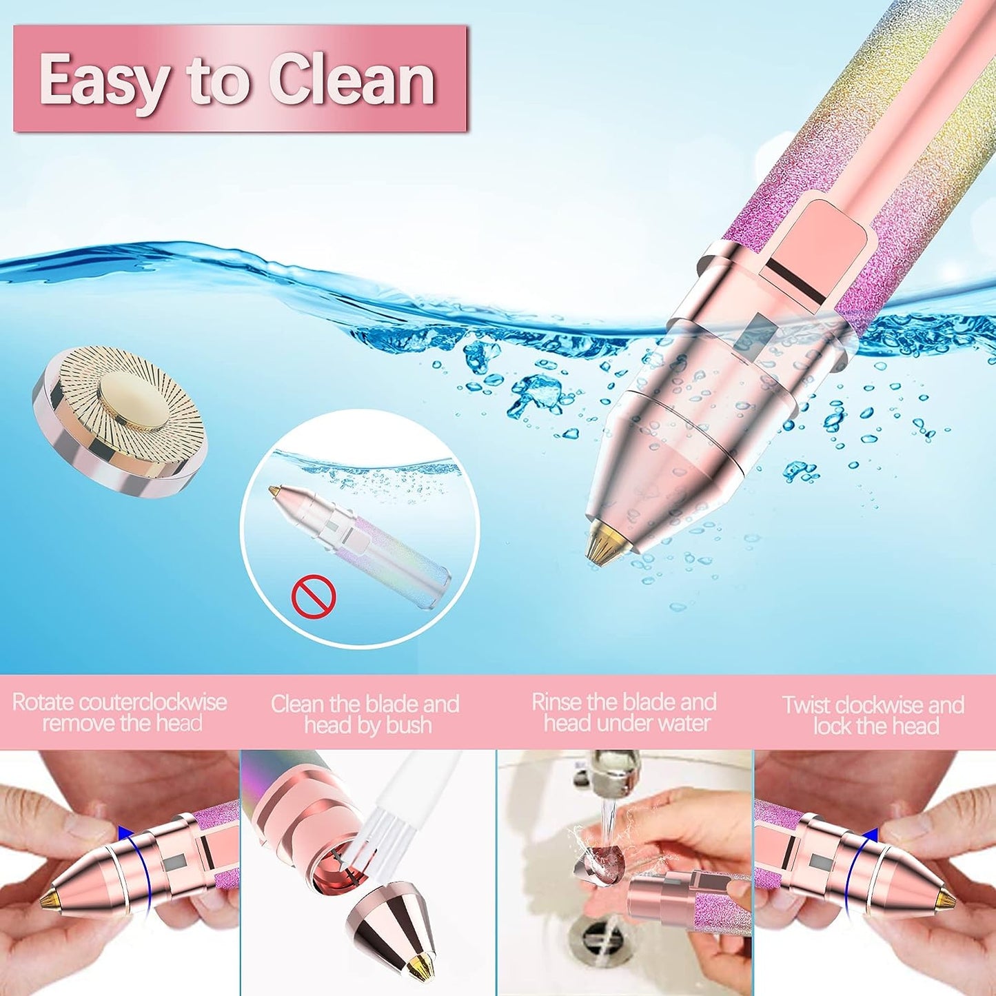 2 in 1 Eye Brow Trimmer and Facial Hair Remover + 500 Rupees Free Gift Card
